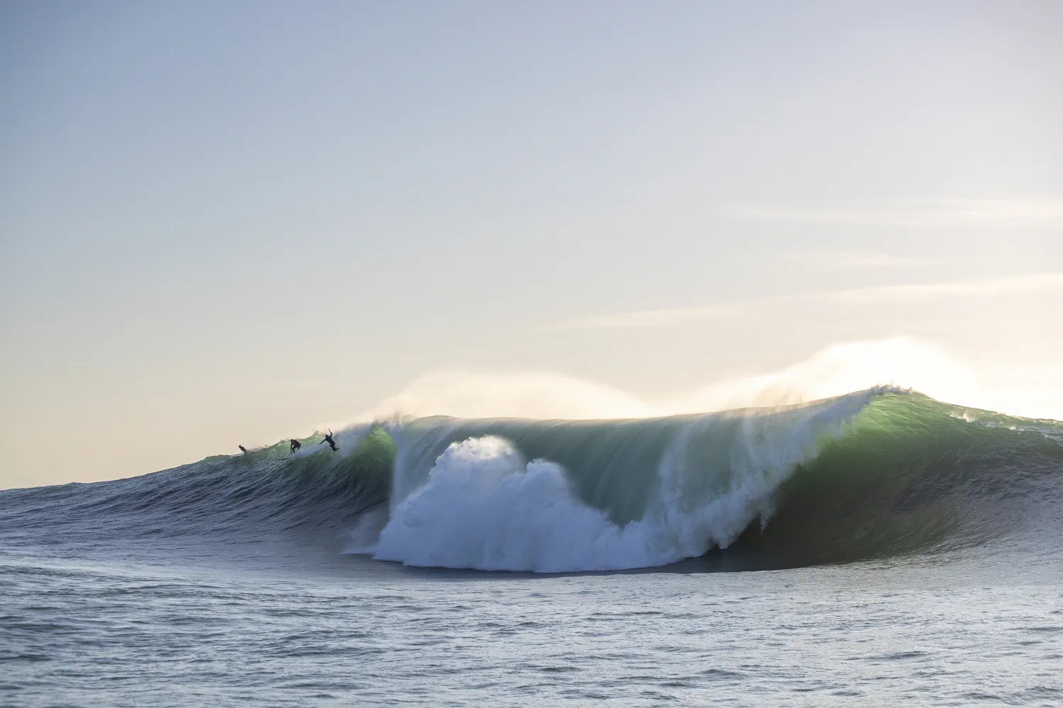 Massive winter swell at Mavericks, collectible fine art surf photography of the Pacific.